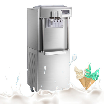 AXOSPRO BQL-S33-3 Soft Serve Machine - Commercial Soft Serve Ice Cream Machine for Cafes and Restaurants