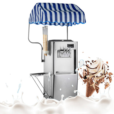 AXOSPRO BQL-S36 Soft Serve Machine - Commercial Soft Serve Ice Cream Machine for Cafes and Restaurants