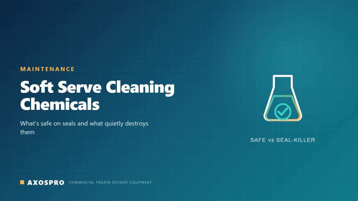 Soft Serve Machine Cleaning Chemicals: What's Safe and What Destroys Seals