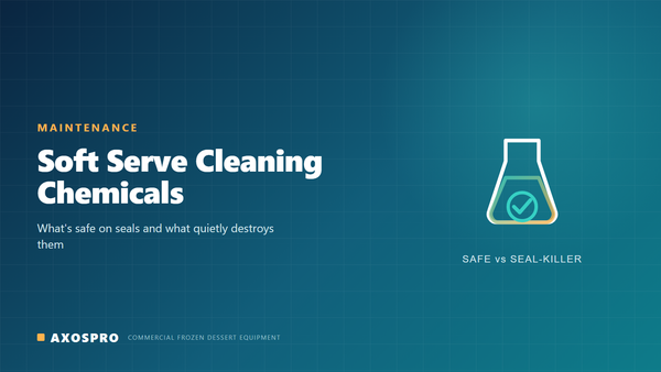 Soft Serve Machine Cleaning Chemicals: What's Safe and What Destroys Seals