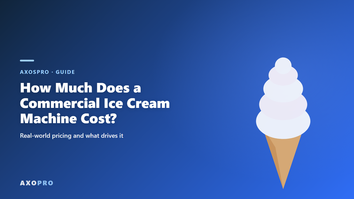 How Much Does a Commercial Ice Cream Machine Cost?