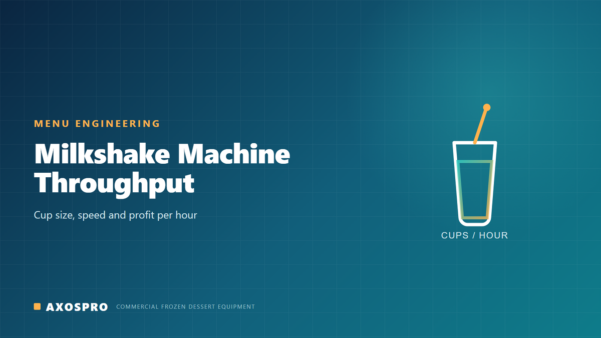 Milkshake Machine Throughput & Menu Engineering