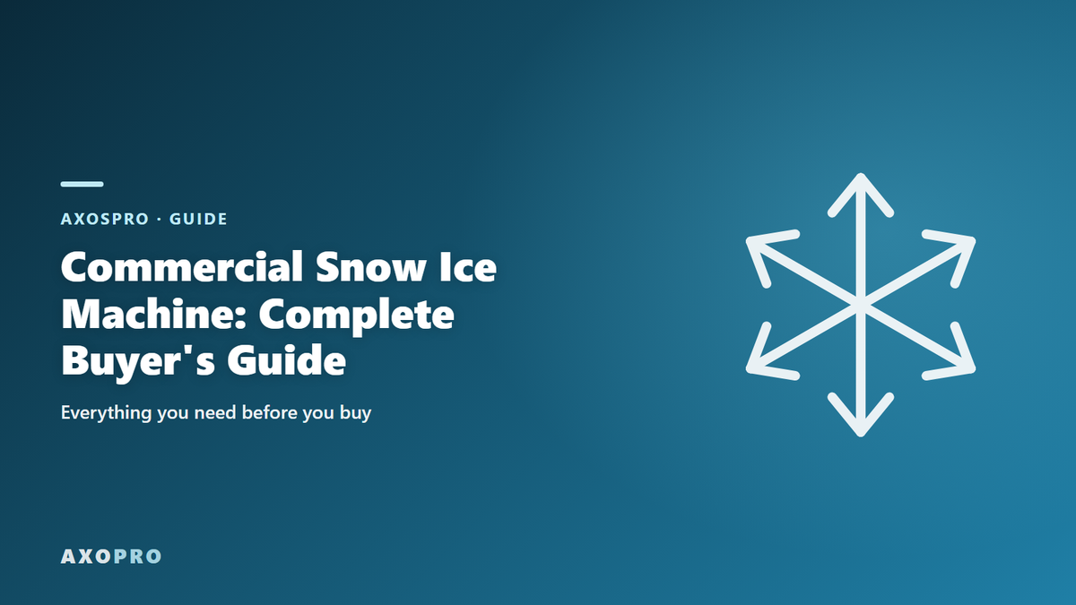 Commercial Snow Ice Machine: Complete Buyer's Guide