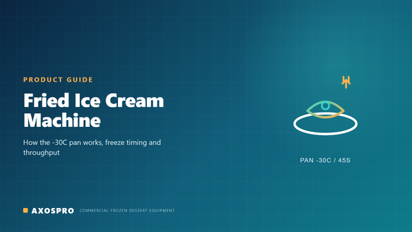 Fried Ice Cream Machine: How It Works, Pan Temperature & Throughput
