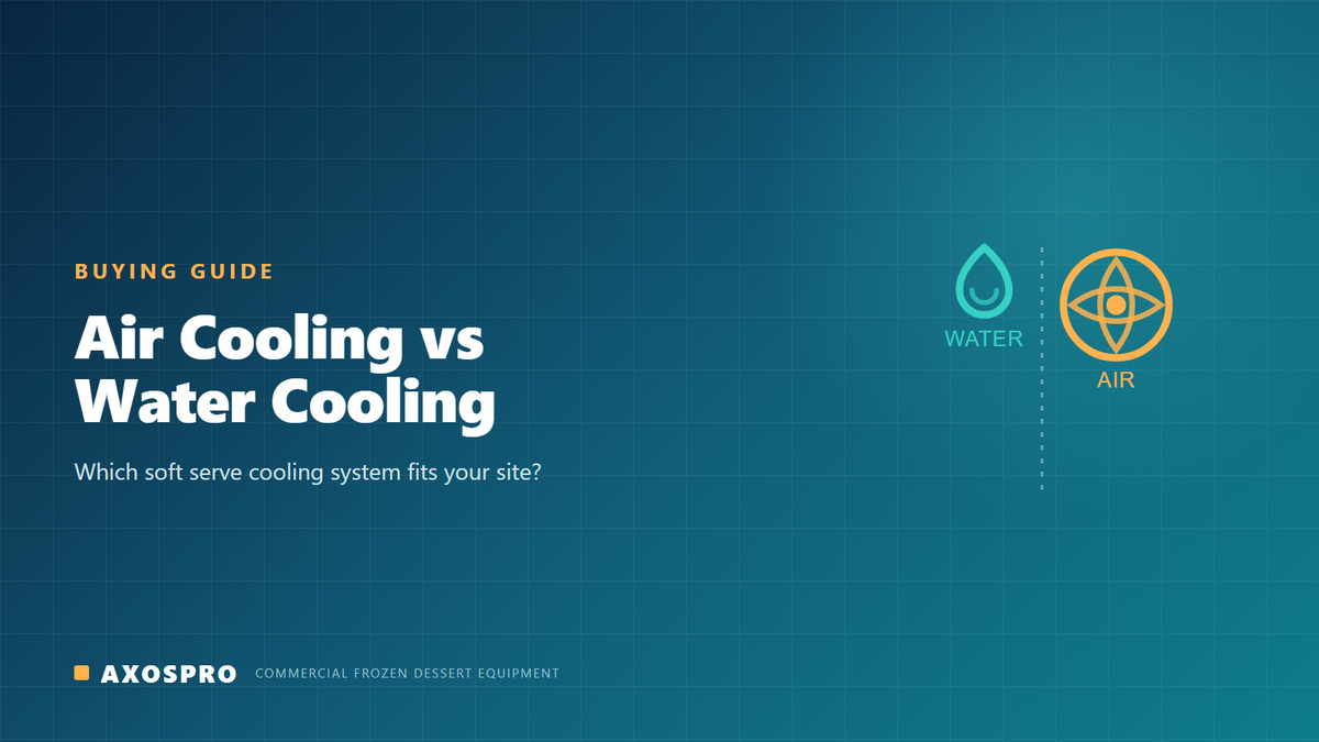 Soft Serve Machine Water Cooling vs Air Cooling: Which to Choose