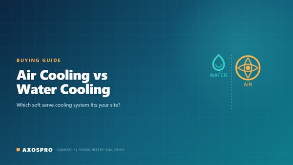 Soft Serve Machine Water Cooling vs Air Cooling: Which to Choose — AXOSPRO cover