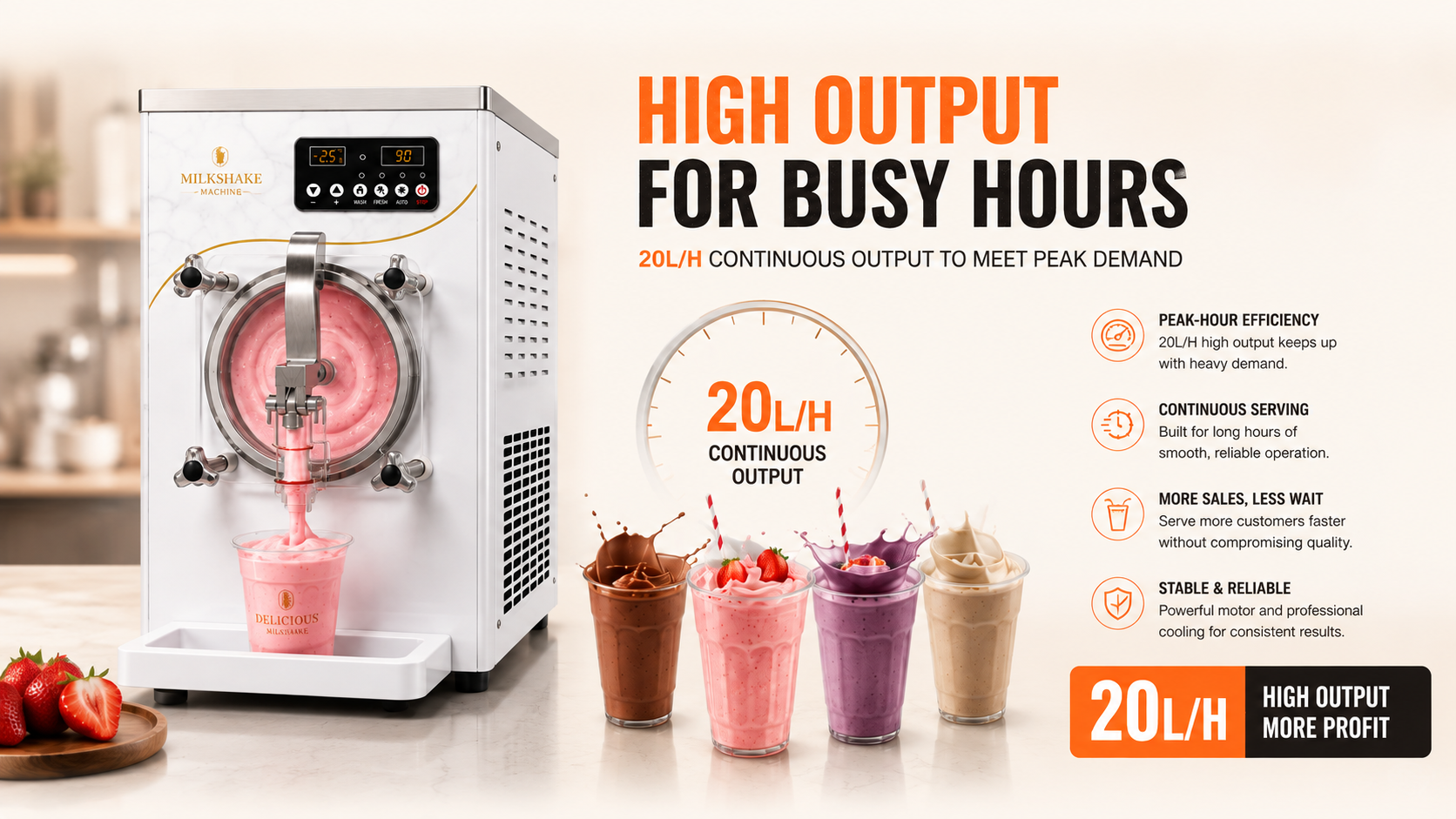 Axospro Commercial Milkshake Machine detail image 4
