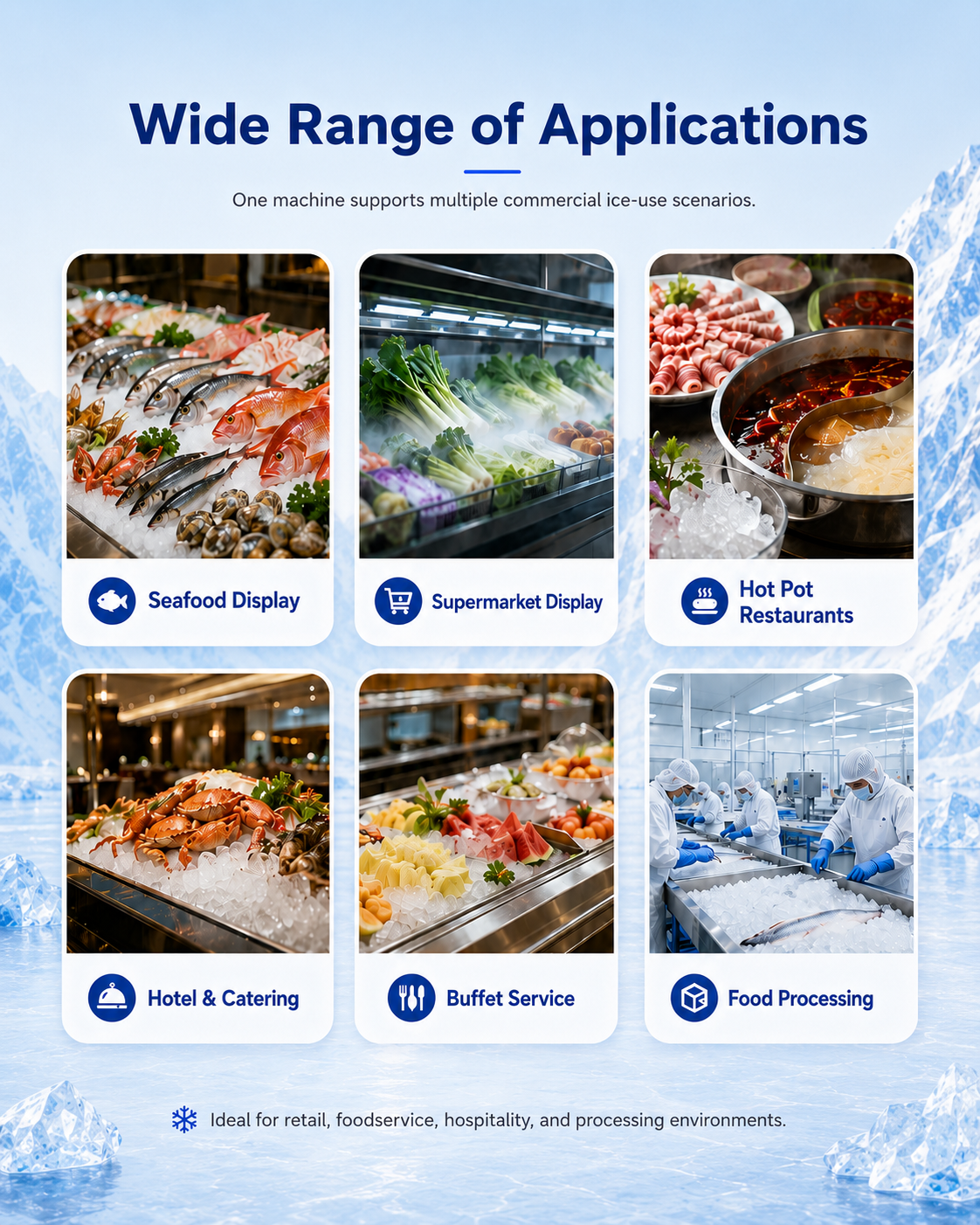 AXOSPRO Commercial & Industrial Flake Ice Machine - 300/500/1000KG/24h detail image 7