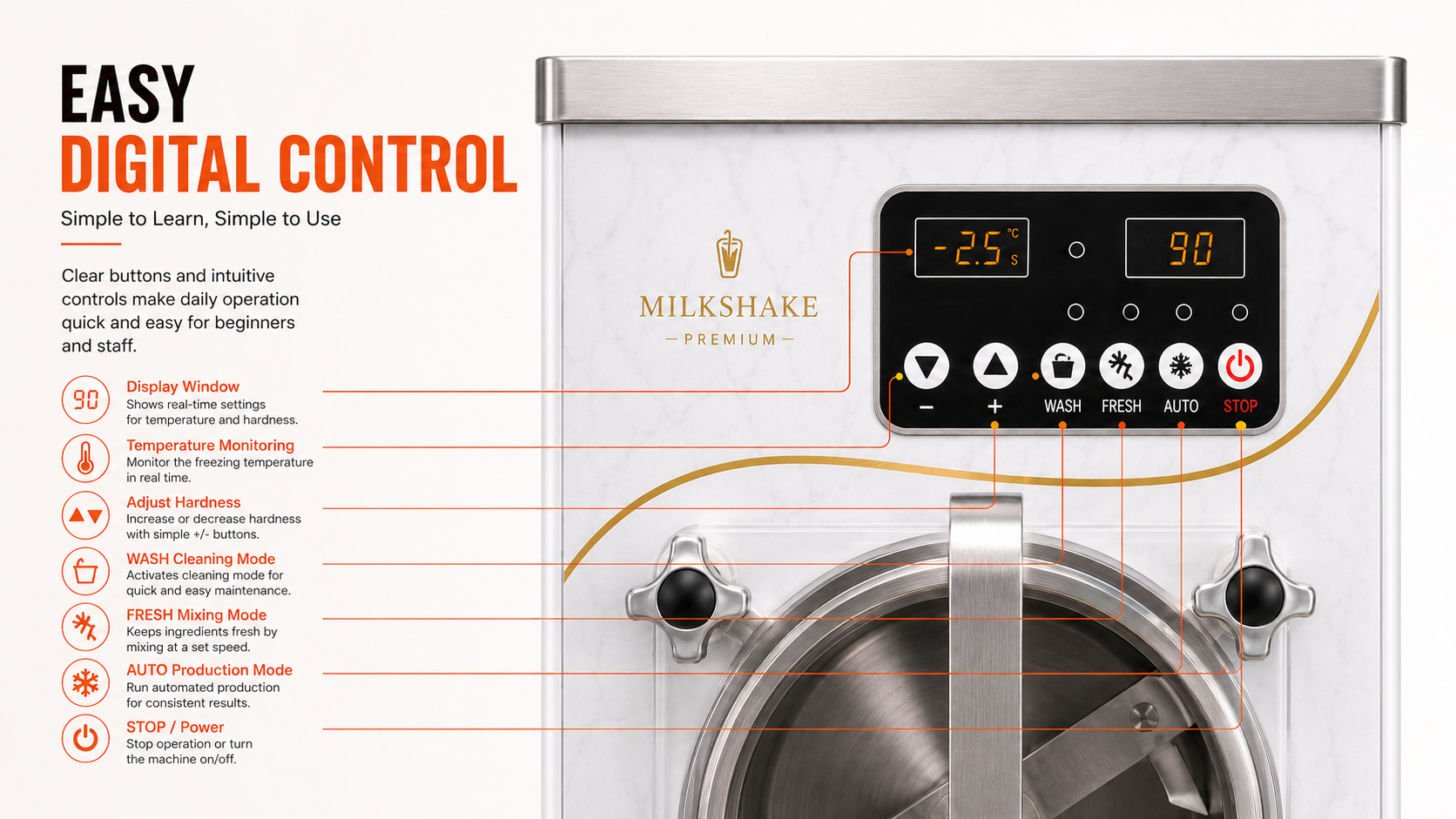 Axospro Commercial Milkshake Machine detail image 7