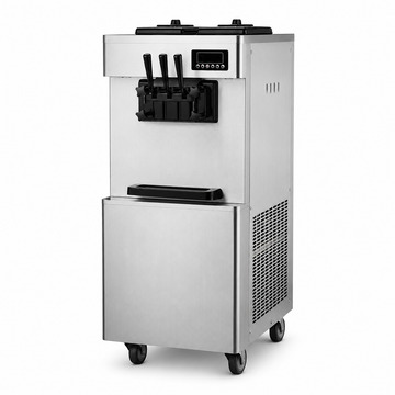 Axospro BQL-A22-1 Floor-Standing Soft Serve Machine - 18-25 L/h, 3 Heads, 2x7L Hoppers