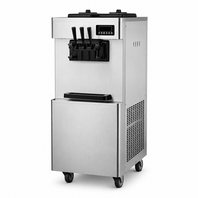 Axospro BQL-A22-1 Floor-Standing Soft Serve Machine - 18-25 L/h, 3 Heads, 2x7L Hoppers