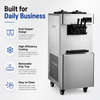 AXOSPRO BQL-A22-1 Floor-Standing Soft Serve Ice Cream Machine - Heavy-Duty Triple-Flavor Maker with Pre-Cooling for Restaurants and Ice Cream Parlors