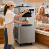 AXOSPRO BQL-A22-1 Floor-Standing Soft Serve Ice Cream Machine - Heavy-Duty Triple-Flavor Maker with Pre-Cooling for Restaurants and Ice Cream Parlors