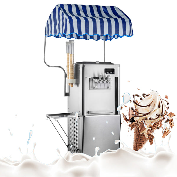 AXOSPRO BQL-S36 Soft Serve Machine - Commercial Soft Serve Ice Cream Machine for Cafes and Restaurants