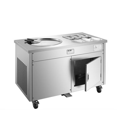 AXOSPRO CB 1+6 Fried Ice Cream Machine - Commercial Soft Serve Ice Cream Machine for Cafes and Restaurants