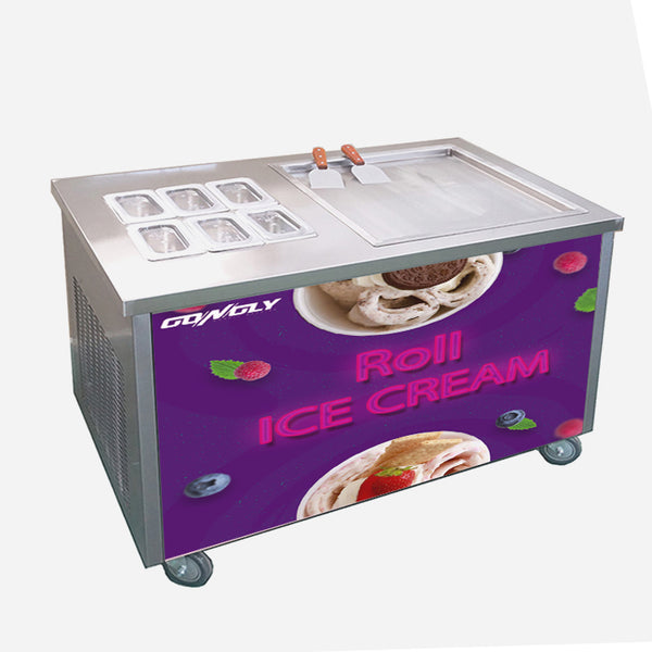 AXOSPRO CB 1+6S Fried Ice Cream Machine - Commercial Soft Serve Ice Cream Machine for Cafes and Restaurants