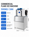 AXOSPRO Commercial & Industrial Flake Ice Machine - 300/500/1000KG/24h