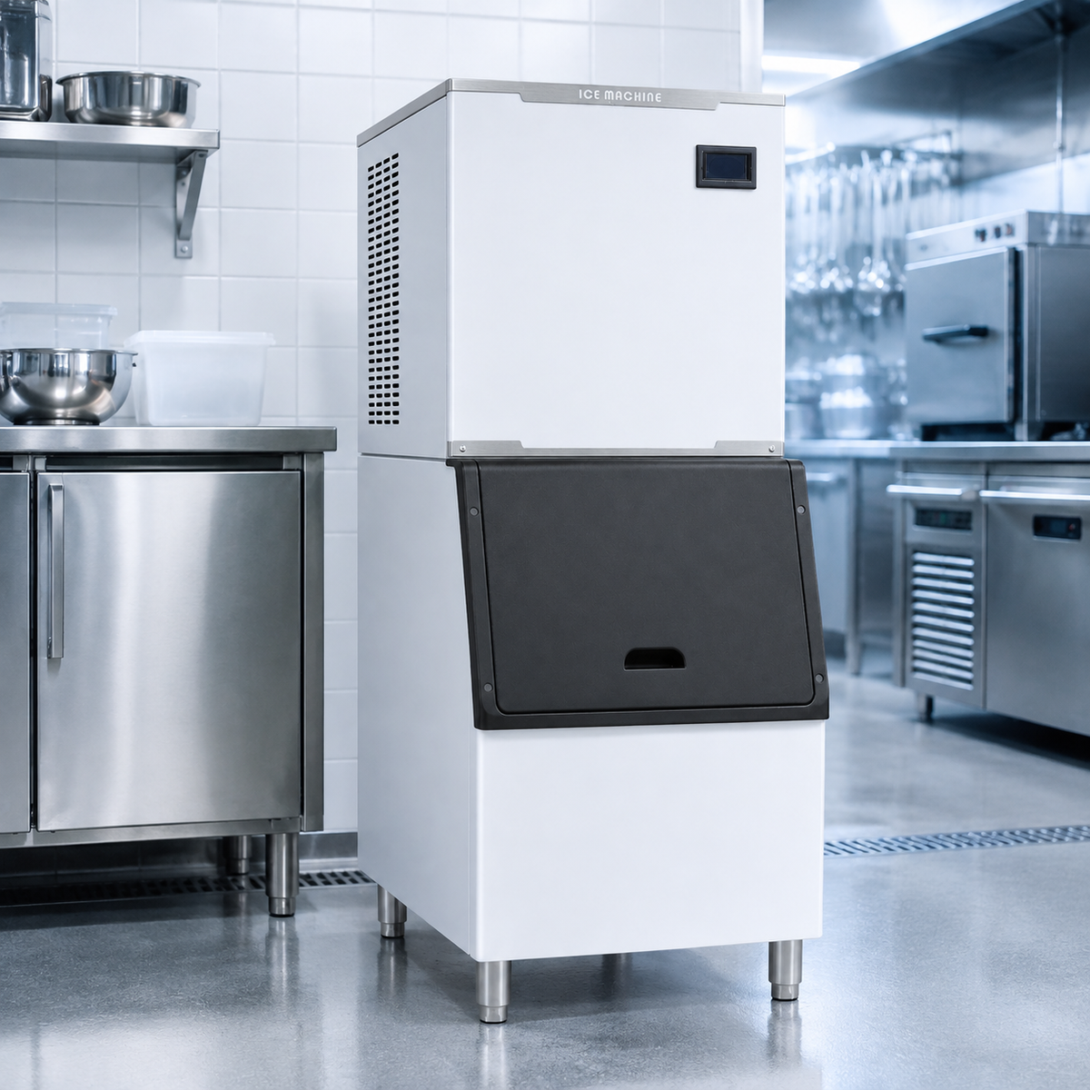 Axospro IM-260 Commercial Ice Maker - 450 kg/day Cube Ice, 200 kg Storage Bin detail image 6