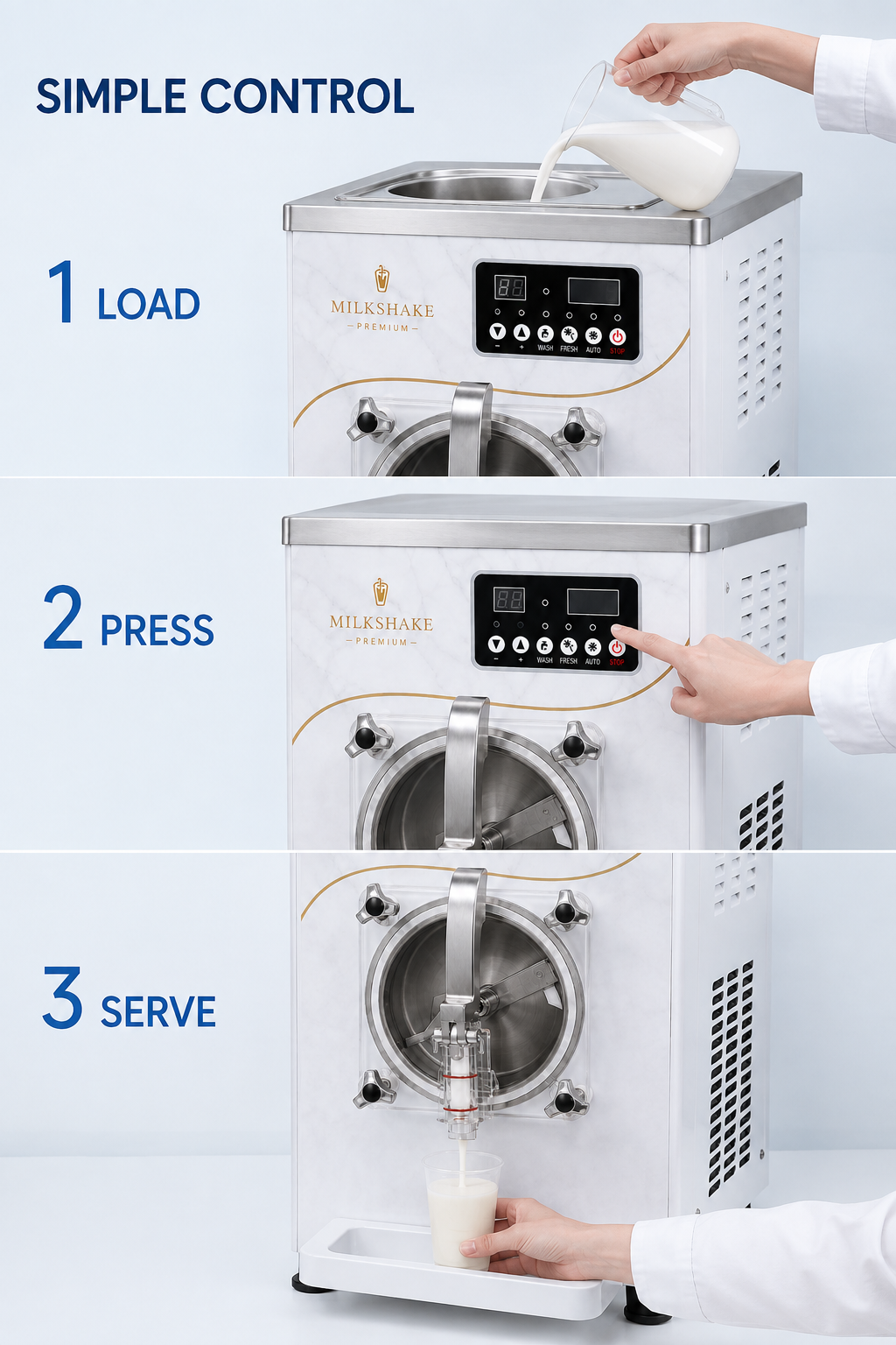 Axospro Commercial Milkshake Machine - High-Speed Mixer for Shakes & Smoothies detail image 4